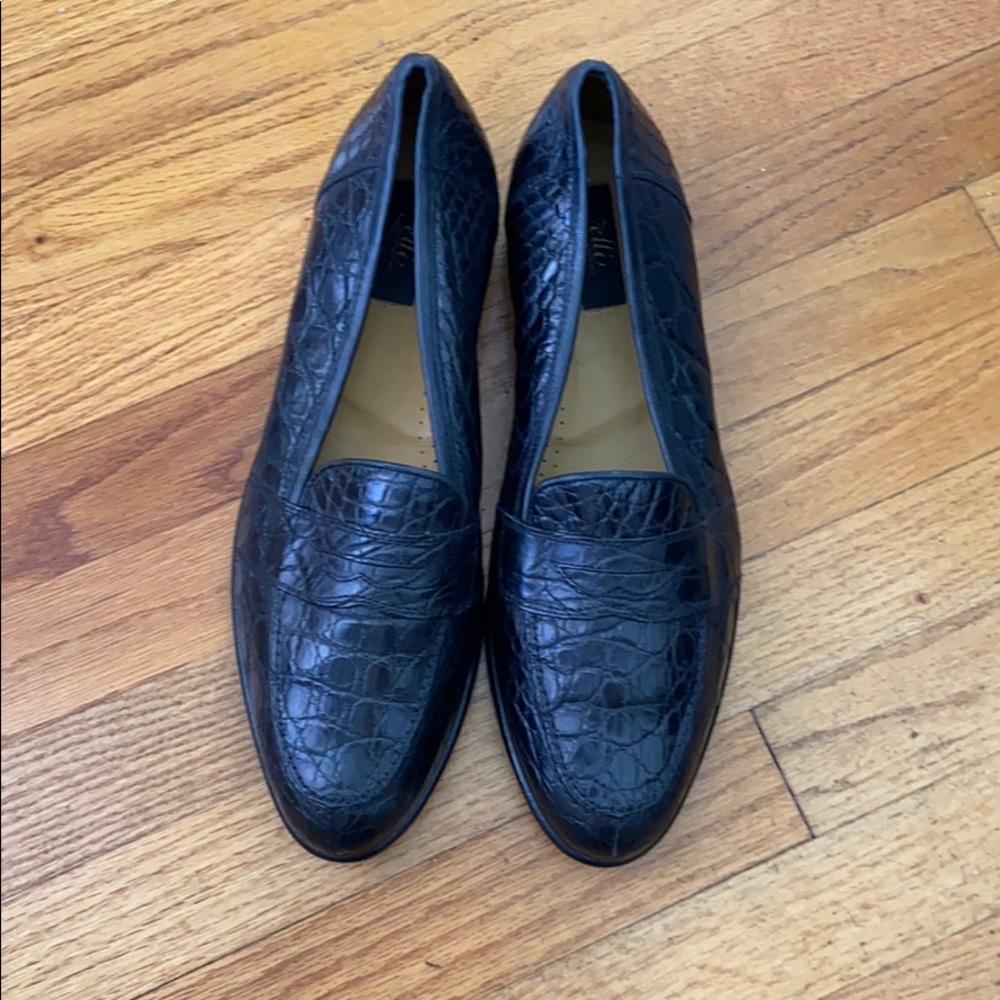 EUC Zelli Crocodile Loafers